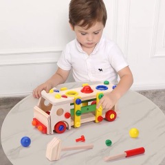 儿童拼装组装拧螺丝玩具可拆装工程车动手益智力男孩女孩多功能