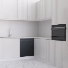 宙光 熙橱帕米尔 现代轻奢厨房厨柜整体定制家用一字型L型 6A13高性能铝型材 定制款  预付定金（